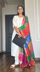 Off-White Poly Silk Solid Kurta With Pant And Dupatta - AbirabyBeena