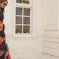 Printed Crepe Silk Saree - Black Flowerer