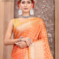 Orange Banaras Cotton Silk - AbirabyBeena