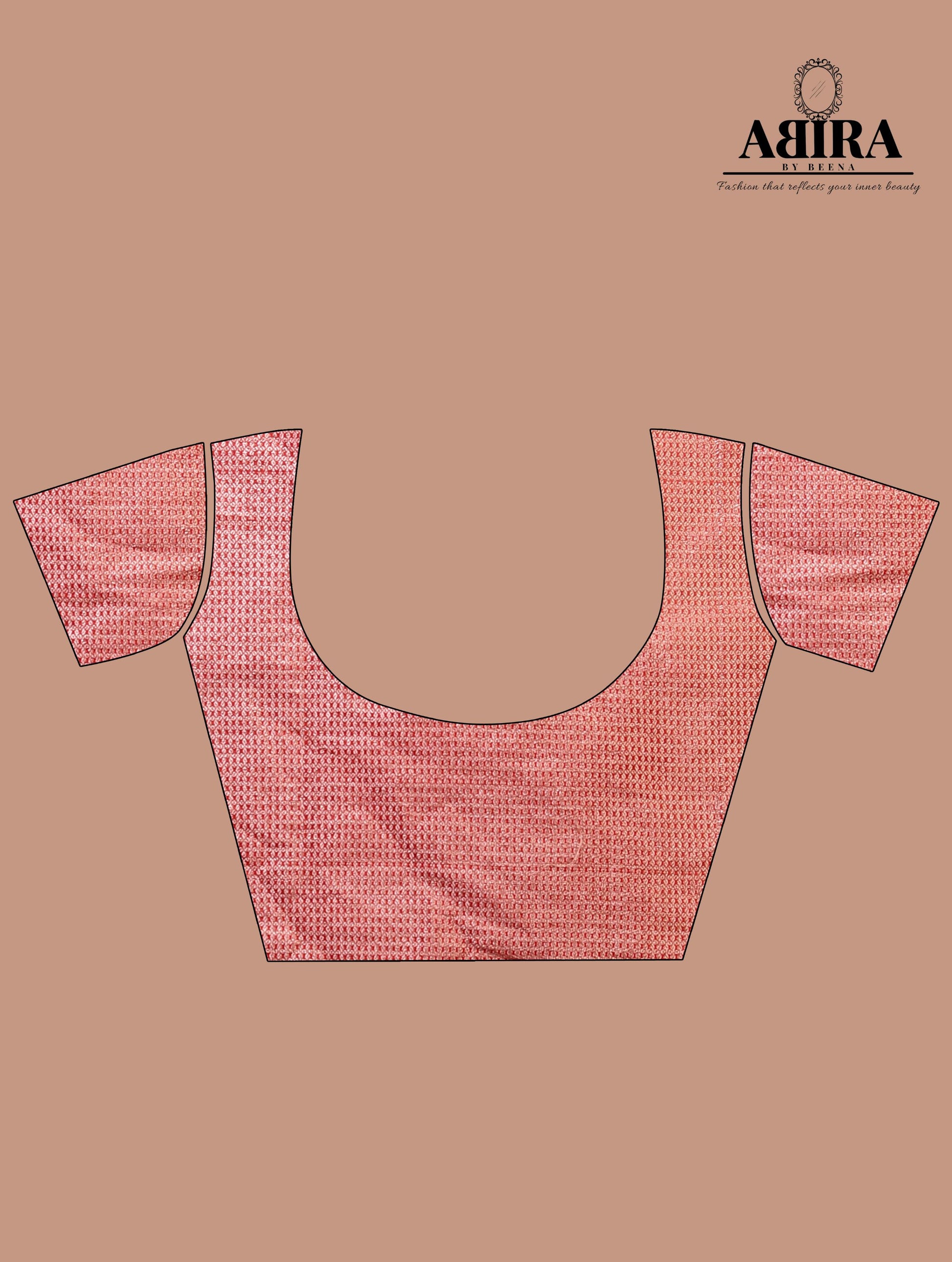 Red Banaras Soft Georgette Jaal silk - AbirabyBeena