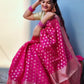 Pink Banaras Soft Georgette Silk - AbirabyBeena