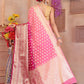 Pink Shaded soft Georgette silk - AbirabyBeena