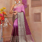 Purple Shaded soft Georgette silk - AbirabyBeena