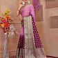 Purple Shaded soft Georgette silk - AbirabyBeena