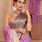 Purple Shaded soft Georgette silk - AbirabyBeena