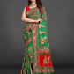 Green Embroidered Gaji Silk Gharchola - AbirabyBeena