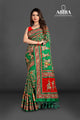 Green Embroidered Gaji Silk Gharchola - AbirabyBeena