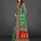Green Embroidered Gaji Silk Gharchola - AbirabyBeena