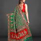 Green Embroidered Gaji Silk Gharchola - AbirabyBeena