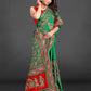 Green Embroidered Gaji Silk Gharchola - AbirabyBeena