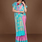 Pink Banaras Soft Georgette Silk - AbirabyBeena
