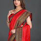 Red Banaras Dupion Silk