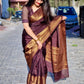 Brown Skirt Border Banaras warm silk - AbirabyBeena
