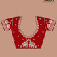 White Embroidered Gaji Silk Gharchola - AbirabyBeena