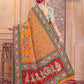 Mustered Yellow Embroidered Gaji Silk Gharchola - AbirabyBeena