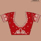 Mustered Yellow Embroidered Gaji Silk - AbirabyBeena