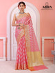 Dark Pink Kora Organza soft silk - AbirabyBeena