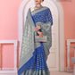 Blue Banaras Soft Georgette Silk