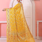 Yellow Banaras Soft Georgette Jaal silk - AbirabyBeena