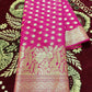 Pink Banaras Soft Georgette Silk - AbirabyBeena