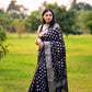 Black Banaras Soft Georgette silk - AbirabyBeena