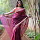 Wine plain Banaras Kota Silk - AbirabyBeena