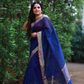Blue plain Banaras Kota Silk - AbirabyBeena