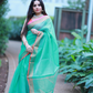 Sea Green plain Banaras Kota Silk - AbirabyBeena