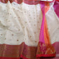 White Banaras Kota Silk - AbirabyBeena