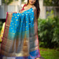 Sky Blue Banaras Soft Silk - AbirabyBeena