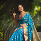 Sky Blue Banaras Soft Silk - AbirabyBeena