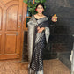 Black Banaras Soft Georgette Silk - AbirabyBeena