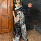 Black Banaras Soft Georgette Silk - AbirabyBeena