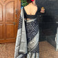 Black Banaras Soft Georgette Silk - AbirabyBeena