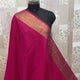 Hot Pink Skirt Border Banaras warm silk - AbirabyBeena