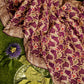 Burgundy Banaras Soft Georgette  Silk Jaal - AbirabyBeena