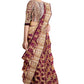Burgundy Banaras Soft Georgette  Silk Jaal - AbirabyBeena
