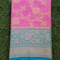 Pink Banaras Soft Georgette  Silk Jaal - AbirabyBeena