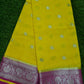 Yellow Soft khaddi Chiffon Handloom - AbirabyBeena