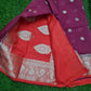 Magenta  Soft khaddi Chiffon Handloom - AbirabyBeena