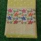 Mehandi Green Banaras Soft Georgette Silk