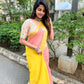 Peach Banaras Soft Georgette silk - AbirabyBeena