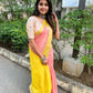 Peach Banaras Soft Georgette silk - AbirabyBeena