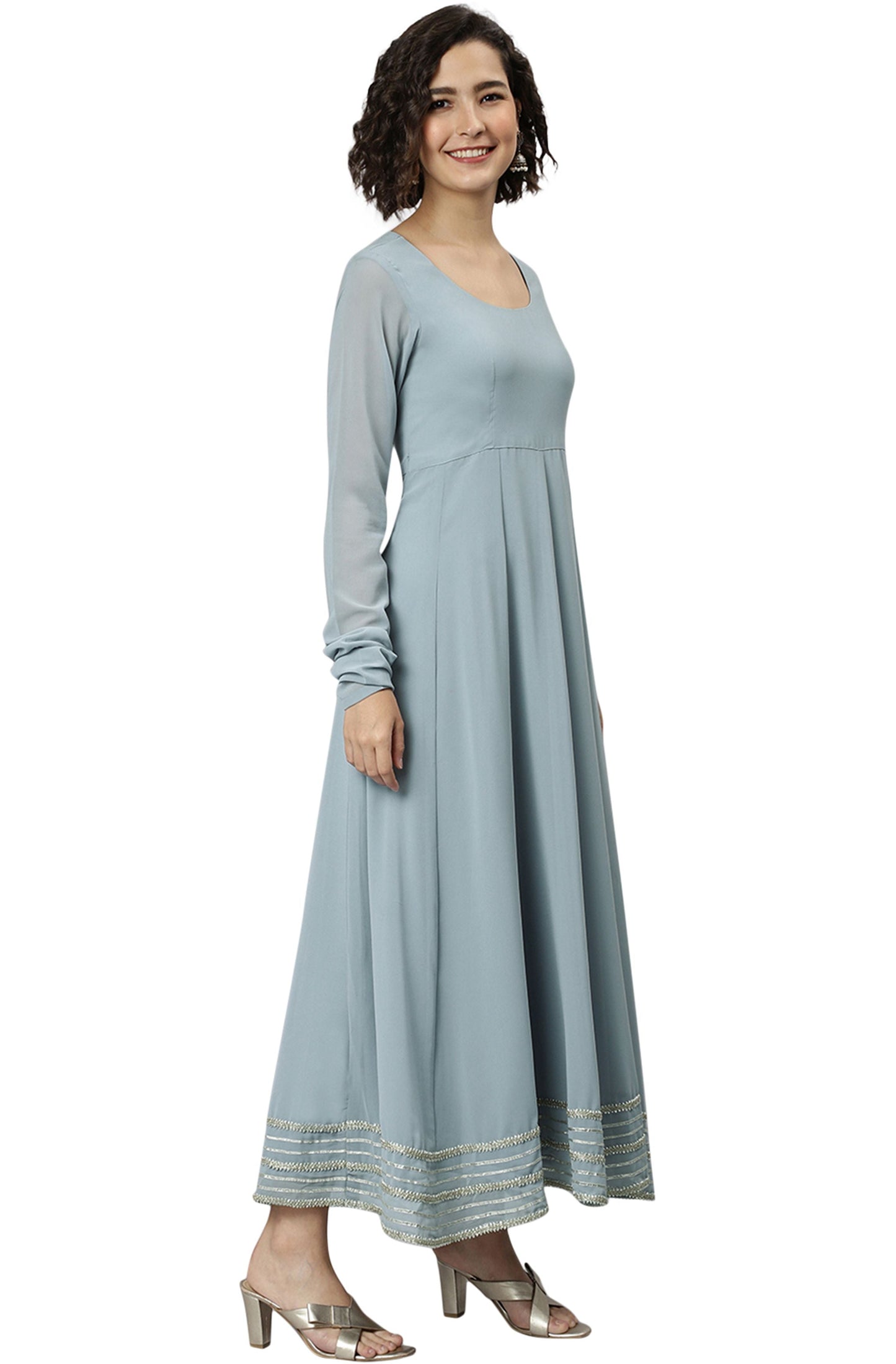 Sophisticated Slate Gray Kurta Set
