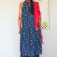 Chic Azure Blue Digital Print Ethnic