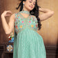 Elegance in Green: Beautifully Embroidered Light Green Sharara Suit Set for Women