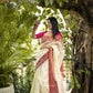 White Banaras Kota Silk - AbirabyBeena