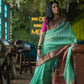 Light sea green Banaras Kota Silk - AbirabyBeena