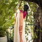 White Banaras Kota Silk - AbirabyBeena