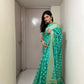 Sea Green Banaras Soft Georgette silk